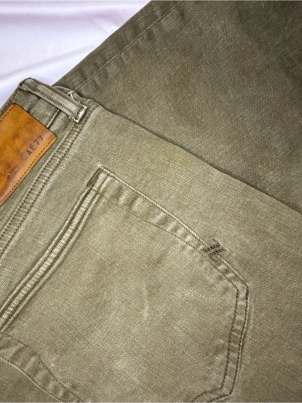 🌿 American Eagle AE77 High-Rise Jegging — Olive Grey 🌿